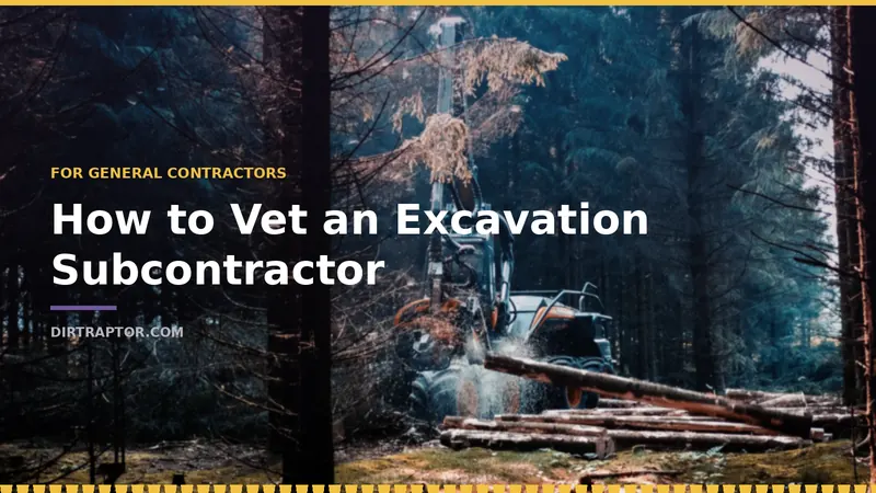 Forestry and excavation equipment working a cleared site