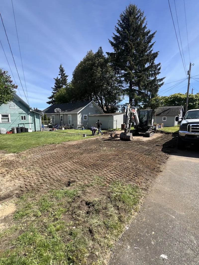 Site cleared and graded flat after shed demolition and haul-off in Everett, WA